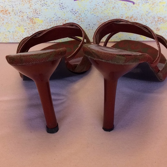 FINAL SALE PRICE Sweet Seventeen Red Strappy Sandals - Picture 4 of 5